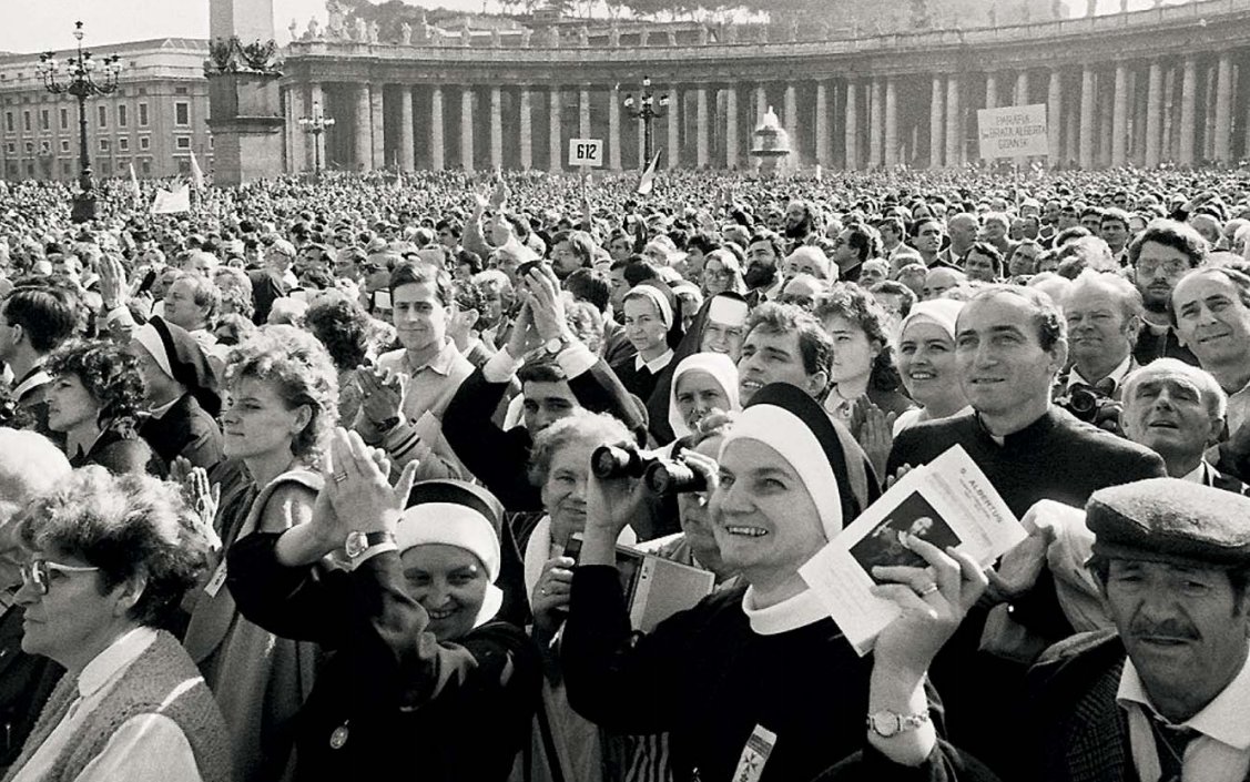 Roma 1989, svatořečení sv. Anežky / foto Herbert Slavík, zdroj ustrcr.cz