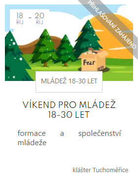 Neboj se! aneb jak překonat svůj strach - víkend pro mládež  18- 30 let